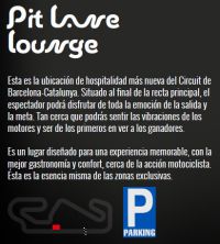 Parking VIP Pitlane Lounge