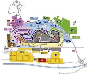 Mapa del Circuit de Barcelona-Catalunya