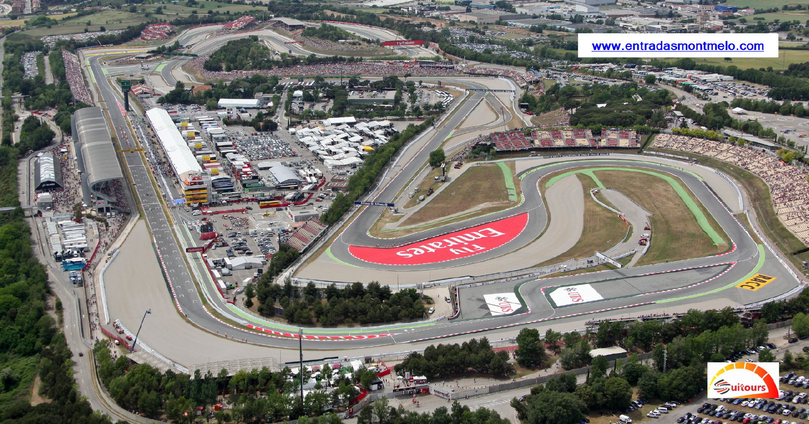 Circuit de Barcelona-Catalunya a vista de pajaro